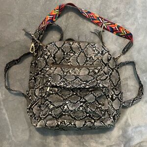 Stylish Snake Print Women's Bag